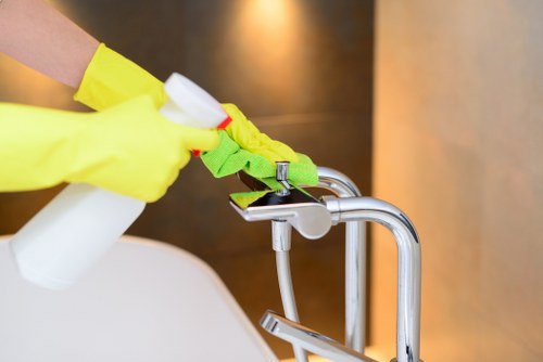 Exterior cleaning on a mixed-use property in Paddington