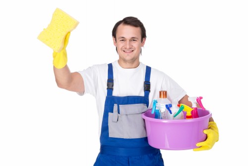 Local carpet cleaner in Paddington treating a commercial office carpet
