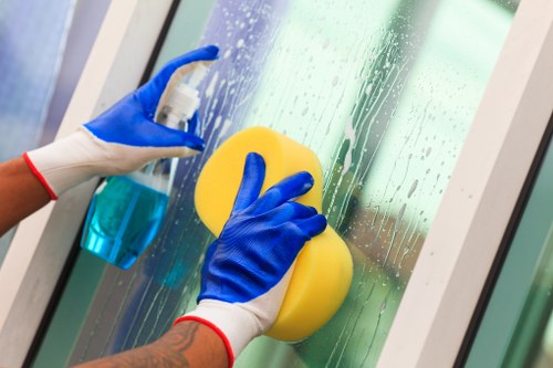 Team member inspecting workplace safety and housekeeping standards